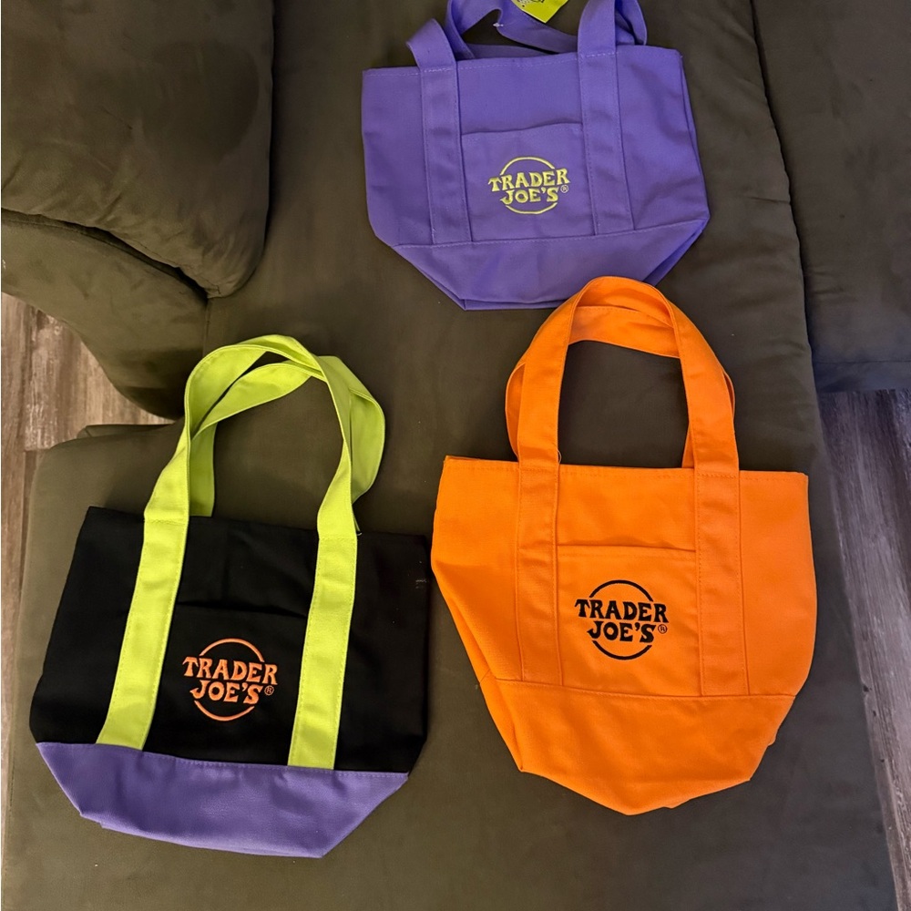 Trader Joe’s Purple Tote with Green Letters